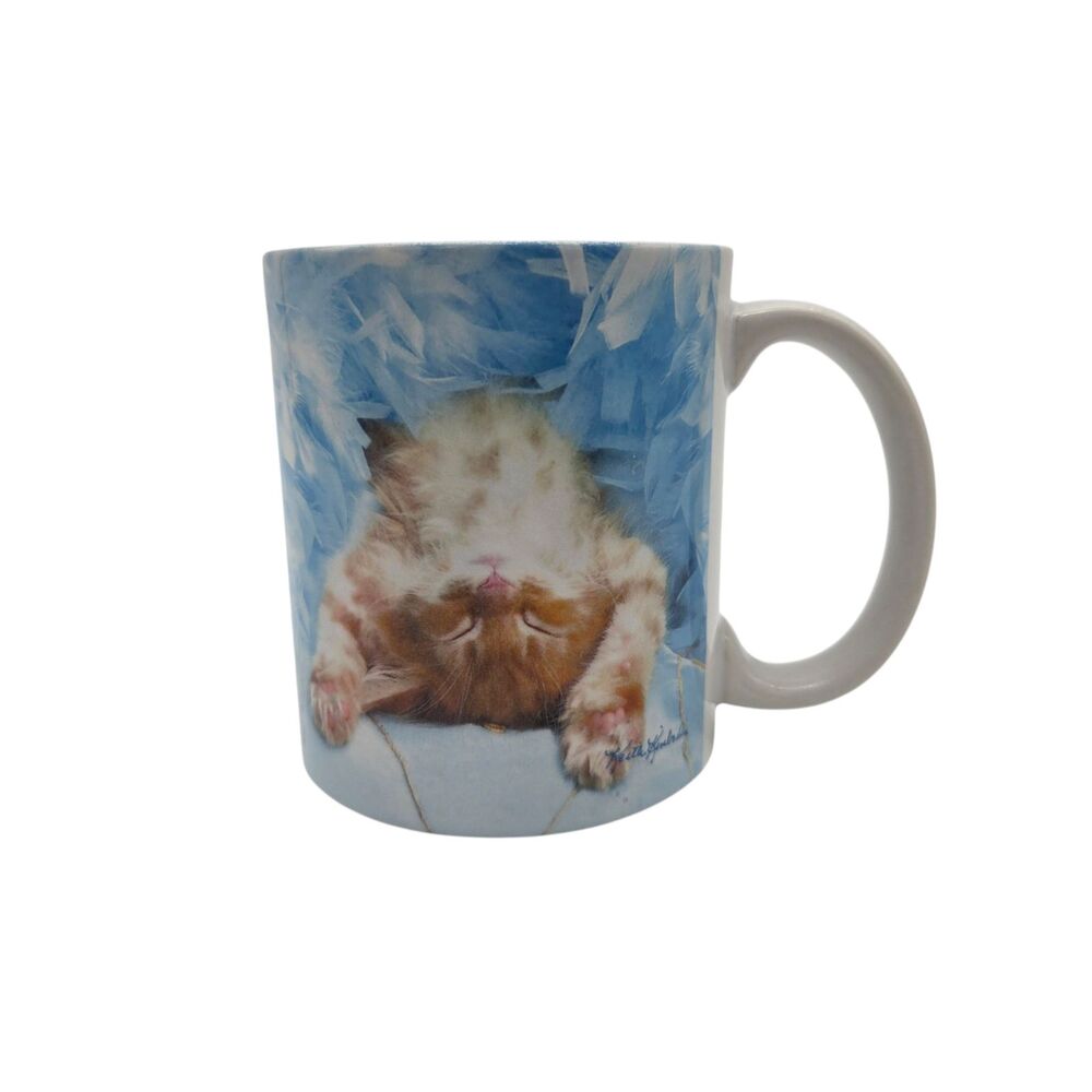 Keith Kimberlin 2008 Loving Life Sleeping Orange Kitten 11oz Mug Encore Group